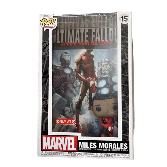 Funko Pop Exclusive Miles Morales #15 Comic Covers - Marvel Ultimate Fallout 4 - Picture 1 of 7